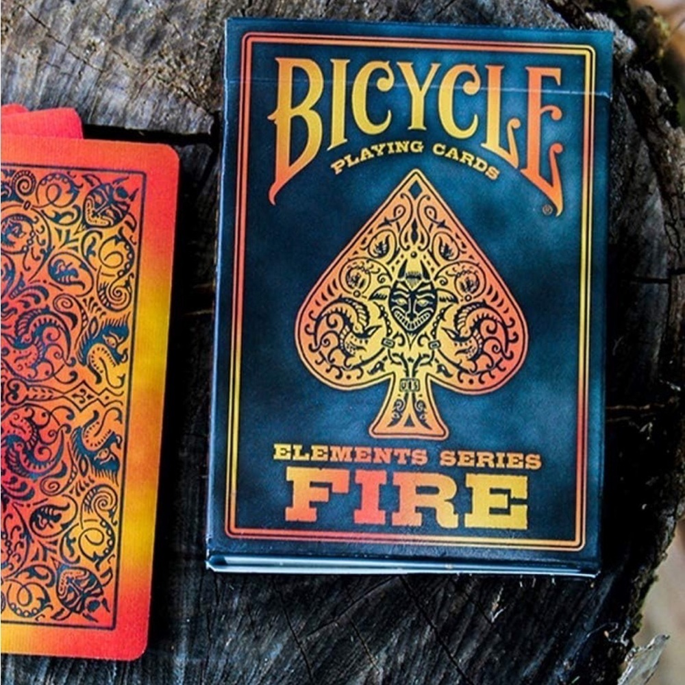 NWT Bicycle Fire Element Poker Size Playing Cards